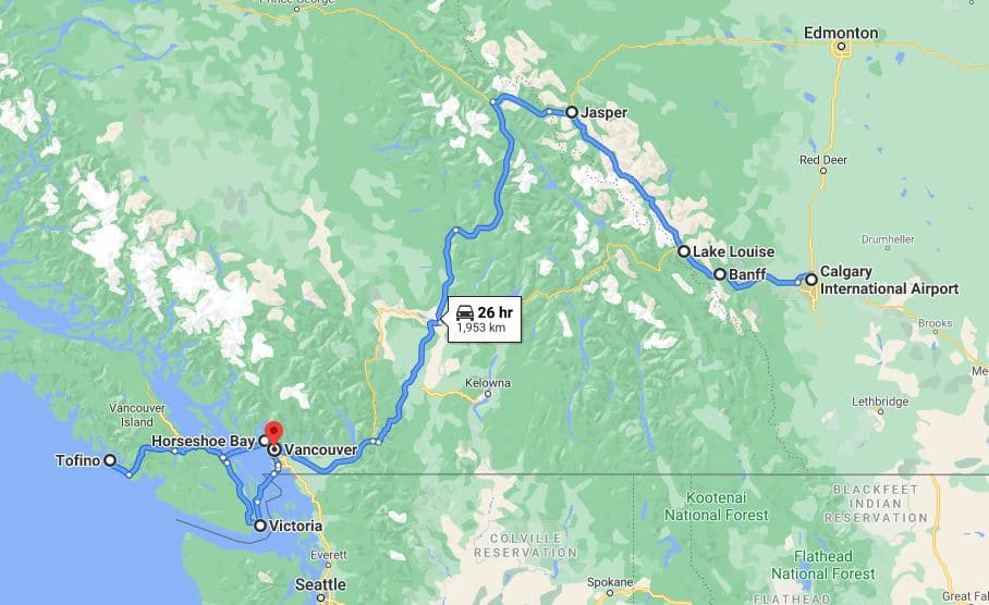 Vancouver to Calgary 6