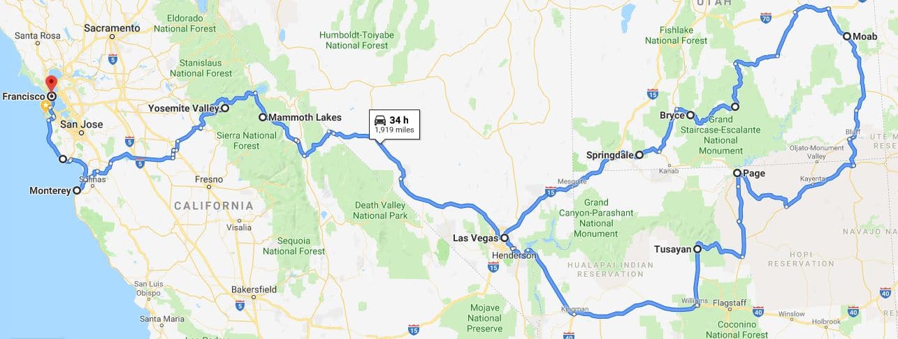 Las Vegas to San Francisco 7