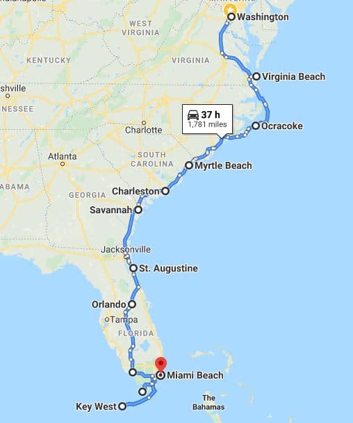 Washington to Miami 6